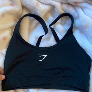 gymshark scoopneck sports bra black